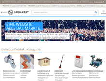 Tablet Screenshot of baumarkt.de